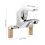 4Sets Wall Mounted Silver Shower Diverter Valve for Home Bathroom Use 2