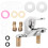 4Sets Wall Mounted Silver Shower Diverter Valve for Home Bathroom Use 10