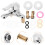 4Sets Wall Mounted Silver Shower Diverter Valve for Home Bathroom Use 11