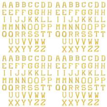 208 Stück Buchstaben Aufnäher zum Aufbügeln, Buchstaben Aufnäher zum Aufnähen, Bestickte Buchstaben Aufnäher, Alphabet Aufnäher für Kleidung