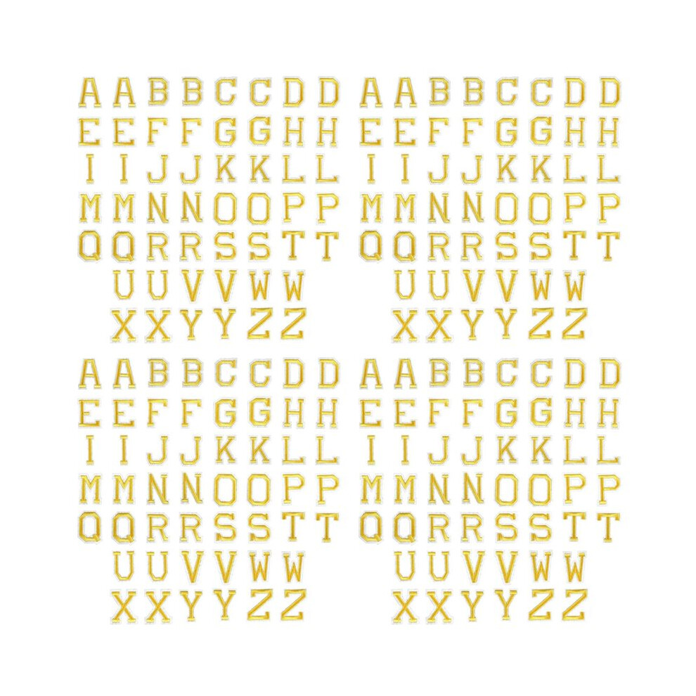 208Pcs Iron Letter Patches, Applique Letter Patches, Sew Letter Embroidered Patches, Alphabet Patches For Clothing 4712623352676