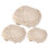 6Pcs Reusable Beige Bread Basket Cloth Liners Dough Baking Covers 2
