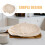 6Pcs Reusable Beige Bread Basket Cloth Liners Dough Baking Covers 11