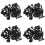 80 Pcs 7mm Hole Plastic Push Screw Rivet Fairing Panel Fixings Clips 1