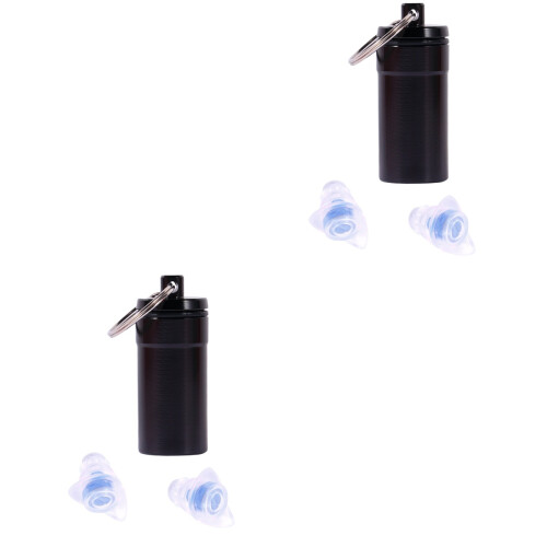 2Paires Bouchons D'oreilles Silicone Réduction De Bruit