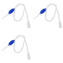 3X Aquarium Fish Tank Siphon Vacuum Water Pump Gravel Cleaner