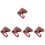 5Pcs Cover Dark Red Protective Sleeve for Tools 6