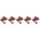 5Pcs Cover Dark Red Protective Sleeve for Tools 10