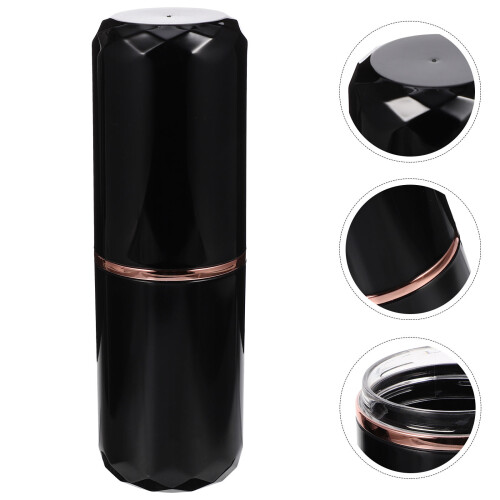 4Pcs Black Portable Toothbrush Case with Lid Travel Toothpaste Storage 2