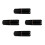 4Pcs Black Portable Toothbrush Case with Lid Travel Toothpaste Storage 6