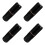 4Pcs Black Portable Toothbrush Case with Lid Travel Toothpaste Storage 7