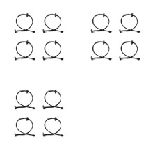 12Pcs 4Pin to 2 Power Supply Cable for Motherboard 4Pin to Dual SSD Power Supply Cable 45cm