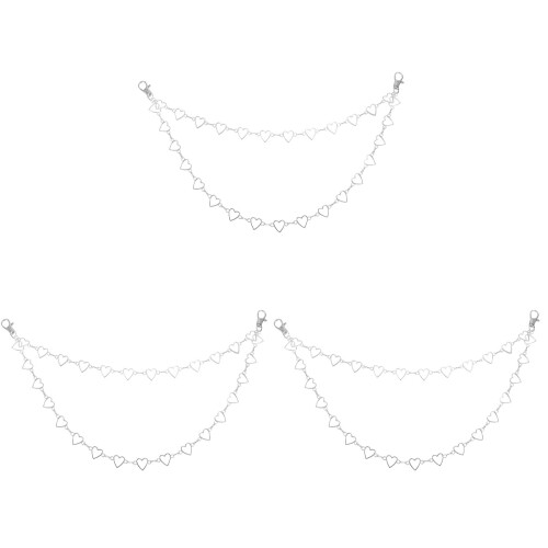 3Pièces Et Jeans Argentée Creuse, Style Multicouche