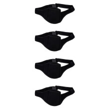 4Pièces Pochette Micro Noir Rangement Mic Ceinture Pratique