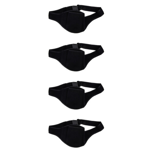 4Pièces Pochette Micro Noir Rangement Mic Ceinture Pratique