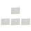 4Pcs White Acrylic Record Player Azimuth Ruler Vinyl Alignment Tool 9