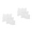 2Pcs Clear Stamping Blocks for Scrapbooking Crafts with 3