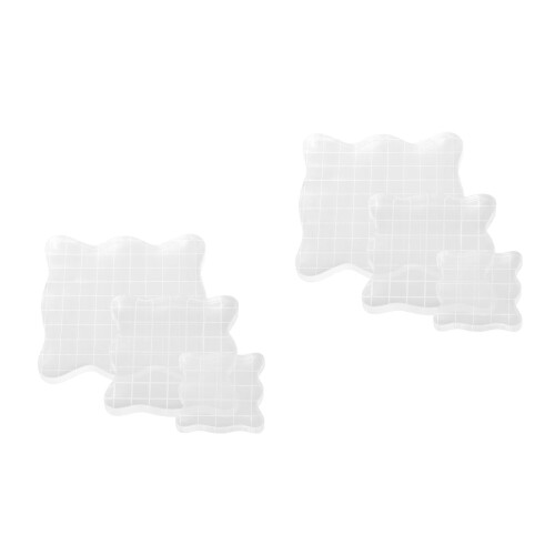 2Pcs Clear Stamping Blocks for Scrapbooking Crafts with 2