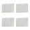 4Pcs White Acrylic Record Player Azimuth Ruler Vinyl Alignment Tool 10