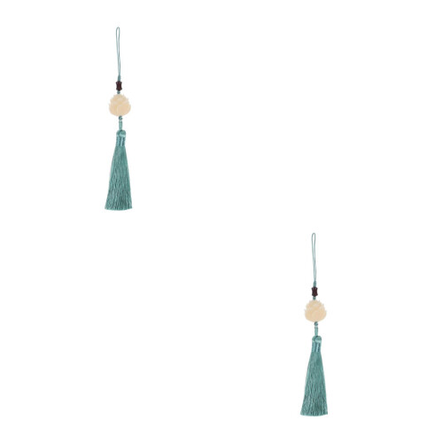 2Pièces Accessoire Décoration Téléphone Vert Chic Style Chinois Rétro
