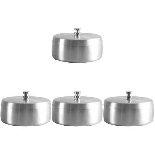 4Pcs Vintage Metal Ashtray Household Butt Container 1