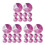 60Pcs Lightweight Violet Uv Testing Sheets Plastic Uv Detector Cards 8