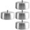 4Pcs Vintage Metal Ashtray Household Butt Container 5