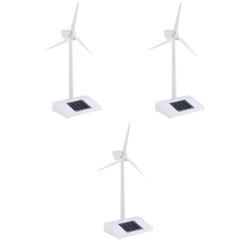3Pièces Éolienne De Bureau Educatif Sans Batterie