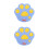 2Pcs Multi Color PVC Drain Covers Shower Tub Stopper with Easy-Handle 6