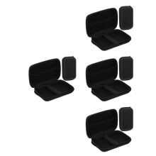 8Pièces Étuis Microphones Sans Fil Eva Noir Sac De Rangement Portable
