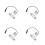 4Pcs Automatic Urinal Flush Valve Copper Sensor Toilet Flush Device 4