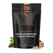 Clove, Wormwood & Green Black Walnut Hull 525mg – 90 Vegan Capsules – High Stren
