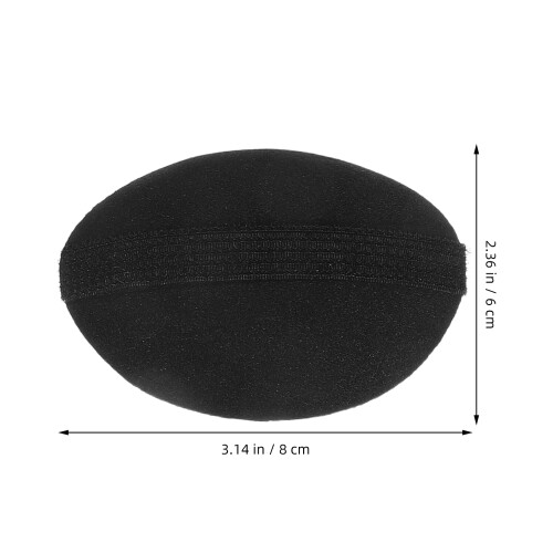 2Sets Durable Black Hair Styling Sponge Accessories for Volume Boost 1