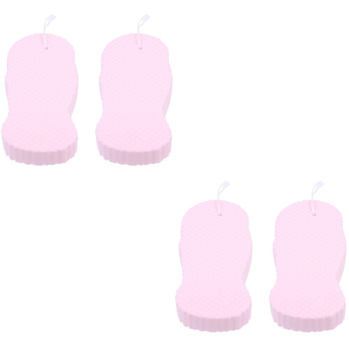 4Pièces Éponge Rose Souple Pour Usage
