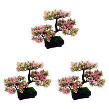3Pièces Mini Artificiel Rose Usage Décoration Accueil Maison