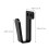 12Pairs Black Baseball Hat Storage Holder Wall Mount Cap Rack 10