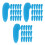 90Pcs Blue Plastic Cutter Tip Protector Sleeves for Kitchen Safety 9