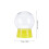 18Pcs Plastic Snow Globe Kit Yellow Clear Sphere for DIY Craft 2