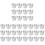 36Pcs Smooth Surface Silver Sauce Bowls for Home and Restaurant Use 3