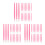 300Pcs Durable Pink Nail Art Placement Tool Rubber Tip Manicure Stick 4