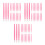300Pcs Durable Pink Nail Art Placement Tool Rubber Tip Manicure Stick 7