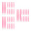 300Pcs Durable Pink Nail Art Placement Tool Rubber Tip Manicure Stick 8