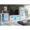 Sideboard Serene 83cm - White with Gloss Doors and LED Lights 4