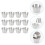 36Pcs Smooth Surface Silver Sauce Bowls for Home and Restaurant Use 10