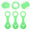 6 Pcs Toilet Bag Hook Pvc Trash Rack Pet 9