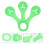 6 Pcs Toilet Bag Hook Pvc Trash Rack Pet 10