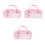 3Pcs Plush Hard Shell Eyeglass Case Cute Bear Design Portable Storage 2