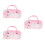 3Pcs Plush Hard Shell Eyeglass Case Cute Bear Design Portable Storage 3