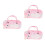 3Pcs Plush Hard Shell Eyeglass Case Cute Bear Design Portable Storage 5
