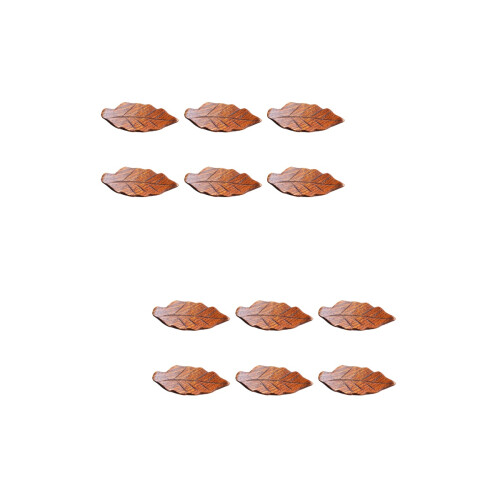 12Pièces Porte-Baguettes En Bois Marron Support Couverts Pour Table